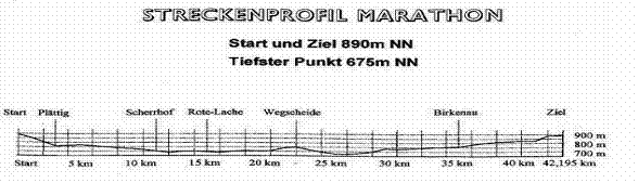 Streckenprofil Hornisgrindemarathon